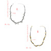 N-7171 Vintage Ethnic Leather Alloy Shell Statement Necklace For Women Fashion Jewerly