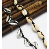N-7171 Vintage Ethnic Leather Alloy Shell Statement Necklace For Women Fashion Jewerly