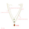 N-7170 Antique Elegant Three Multilayers Gold Metal Oval Triangle Square Pendant Necklaces for Women Boho Choker Party Jewelry