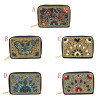 N-7178 5 Styles Turquoise Rice Beads Short Hand Bag Purse Cosmetic Bag