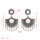 E-5085 Turkish Boho Silver Metal Bells Statement Earrings Creative Vintage Carved Mirror Drop Dangle Earrings for Women Festival Party Jewelry