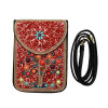 N-7177 5 Styles Turquoise Rice Beads Short Hand Bag Purse Cosmetic Bag