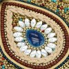 N-7177 5 Styles Turquoise Rice Beads Short Hand Bag Purse Cosmetic Bag