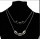 N-7180  2Pcs/set Vintage Silver Alloy Geometric Shape Necklaces for Women Boho Party Jewelry