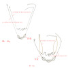 N-7180  2Pcs/set Vintage Silver Alloy Geometric Shape Necklaces for Women Boho Party Jewelry