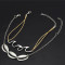 N-7180  2Pcs/set Vintage Silver Alloy Geometric Shape Necklaces for Women Boho Party Jewelry