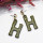 E-5089 6 Colors New Fashion Gold Metal Creative English Alphabet Letter Shaped Pendant Drop Earrings For  Women Personalized Charming Jewelry