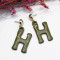 E-5089 6 Colors New Fashion Gold Metal Creative English Alphabet Letter Shaped Pendant Drop Earrings For  Women Personalized Charming Jewelry