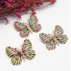 P-0428 Cute Butterfly Brooches For Women Rhinestone Crystal Dress Accessories Gift Brooches