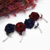 P-0431  4 Style Silver Metal Flower Rhinestone Fashion Brooch For Women Party Jewelry
