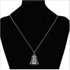 N-7181  2 Colors Vintage Alloy Carved  Bells Geometric Shaped Pendant Necklaces Long Chains Sweater Necklaces for Women Boho Party Jewelry