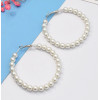 E-5114 Fashion Korean Simulated Pearls Circles Drop Earrings for women Bijoux Jewelry