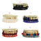 B-0925  5 Colors Ethnic Tribal Bracelets Cuff Multi layer Vintage Wristband Beads Bracelet
