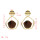 E-5117 Unique Copper Gold Plated Metal Drop Earrings Geometric Horse Hair Woolen Fabric Pandent Dangle for Women Boho Wedding Party Jewelry Gift