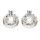 E-5120 Unique Silver Gold Plated Metal Drop Earrings Geometric Round Pendant Dangle for Women Boho Wedding Party Jewelry Gift