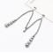 E-5129  Fashion Korean Simulated Pearls Tassel Drop Earrings for women Bijoux Jewelry