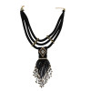 N-7186 6 Colors Beads Multilayer Bohemian Women's Necklace