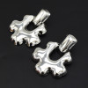 E-5130  3 Colors Fashion Gold Silver Metal Geometry Drop Earrings For Women Bijoux Jewelry