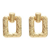 E-5128 New Trendy Gold Silver Metal Geometric Shape Drop Earrings for Women Boho Wedding Party Jewelry