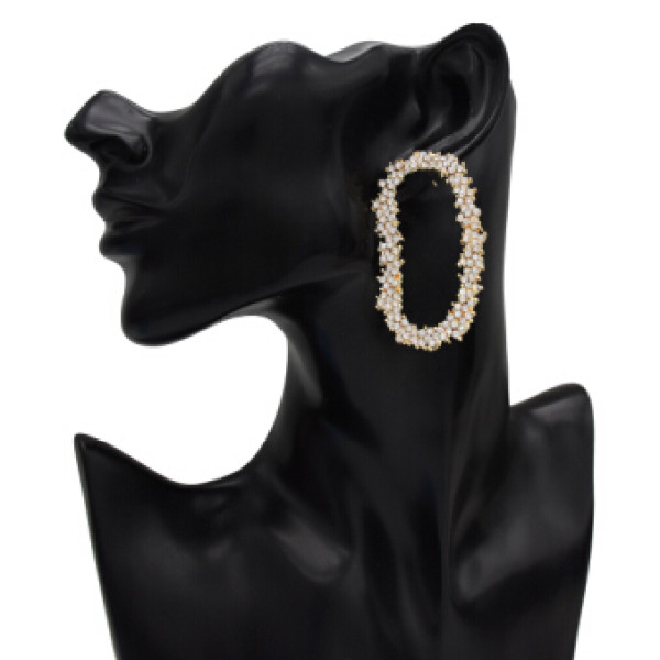 E-5131  3 Colors New Fashion Large Shinning Bling Bling Colorful Crystal  Tassel Drop Earrings for Women Bridal Wedding Party Jewelry