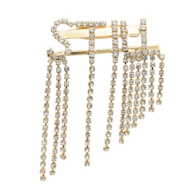 P-0432 Fashion Women Gold Silver Metal Crystal Brooches Dress Scarf Coat Accessories Gift