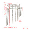 P-0432 Fashion Women Gold Silver Metal Crystal Brooches Dress Scarf Coat Accessories Gift