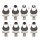 E-5142 4 Colors Indian Style Vintage Silver Anemone Rhinestone Metal Tassel Earring