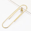 E-5139  1 PC Unique Silver Gold Metal Pearl Drop Earrings for Women Boho Party Jewelry