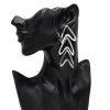 E-5140  Fashion Alloy Statement Earrings Creative Hollow Long Drop Earrings for Women Jewelry