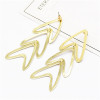 E-5140  Fashion Alloy Statement Earrings Creative Hollow Long Drop Earrings for Women Jewelry