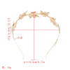 F-0601  Vintage Gold Leaf Hairbands Hair Ornament Headdress Girl Women Hair Jewelry Accessories