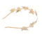 F-0601  Vintage Gold Leaf Hairbands Hair Ornament Headdress Girl Women Hair Jewelry Accessories