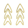 E-5140  Fashion Alloy Statement Earrings Creative Hollow Long Drop Earrings for Women Jewelry
