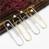 E-5143  2 Colors Oversized Pin-Shaped Pearl Spirit Earring（1piece）