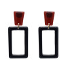 E-5151 Fashion Geometric Square Rectangle Acrylic Alloy Drop Elegant Earring For Women