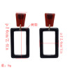 E-5151 Fashion Geometric Square Rectangle Acrylic Alloy Drop Elegant Earring For Women
