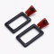 E-5151 Fashion Geometric Square Rectangle Acrylic Alloy Drop Elegant Earring For Women