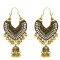 E-5154 Vintage Silver Gold Metal Bells Tassel Drop Earrings for Women Indian Party Jewelry Gift