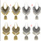 E-5154 Vintage Silver Gold Metal Bells Tassel Drop Earrings for Women Indian Party Jewelry Gift