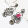 E-5153 6 Colors Vintage Silver Gold Metal Bells Tassel Drop Earrings for Women Indian Party Jewelry Gift