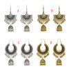 E-5155  Vintage Silver Gold Metal Bells Tassel Drop Earrings For Women Indian Party Jewelry