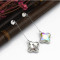 E-5156  2 Colors Korean New Fashion Simple Elegant Copper Alloy Silver Bling Bling Crystal Star Long Drop Earring for Women Bridal Wedding Party Jewelry