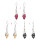 E-5162 Brand New 3 Colors Korean  Fashion Simple Elegant   Alloy Silver Crystal  Drop Earring for Women Bridal Wedding Party Jewelry