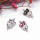 E-5163  3 Colors 925 Silver Fox Face Rhinestone Stud Earring For Women Jewelry Design