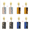 E-5164  4 Colors New Fashion Gold Geometric Shape Metal Rectangle Acrylic Drop Earring for Women Bridal Wedding Party Jewelry