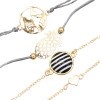 B-0937  Fashion Korean Bracelets Cuff Multi layer  Wristband Beads Bracelet For Women jewelry.