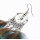 E-5179  3 Color Bohemian Vintage Silver Feather Pendant Drop Dangle Earrings Hook Earring