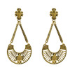 E-5178 Vintage Silver Gold Metal Geometric Drop Earrings for Women Boho Party Jewelry