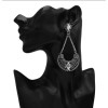 E-5178 Vintage Silver Gold Metal Geometric Drop Earrings for Women Boho Party Jewelry