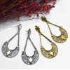 E-5178 Vintage Silver Gold Metal Geometric Drop Earrings for Women Boho Party Jewelry